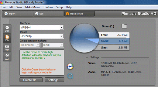 convert AVCHD MTS file for upload to YouTube