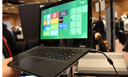 Lenovo IdeaPad YOGA side view