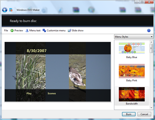 windows moviemaker to dvd