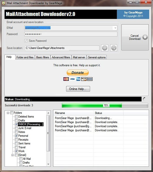 Mail Attachment Downloader