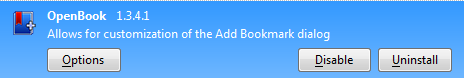 OpenBook Options Button