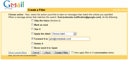 Forward Google Calendar Reminders to Another Email Address