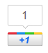 Google +1 on site button