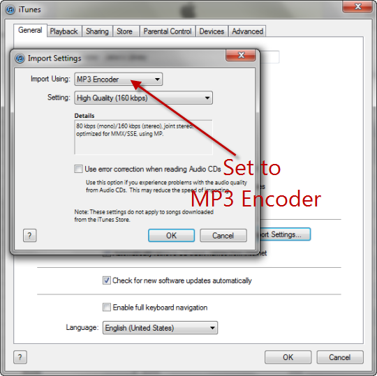 itunes mp3 encoder settings itunes mp3 encoder settings