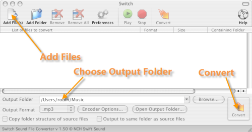 convert wma to mp3 for Mac with Switch