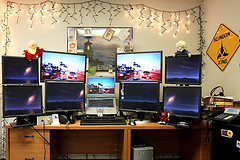 Multiple Monitors Connected to a Laptop