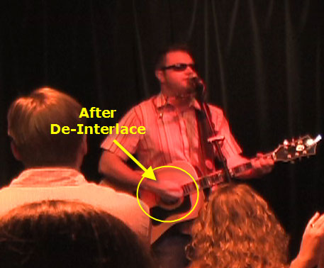 deinterlaced video