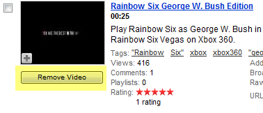 delete video from youtube
